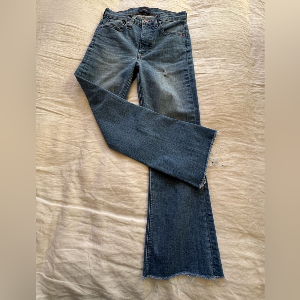 J Crew ankle flare denim